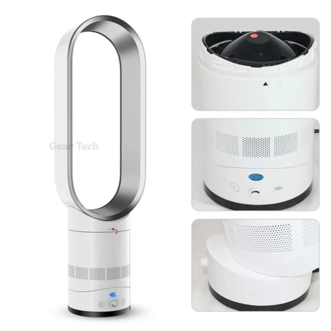 16-Inch Bladeless Fan | Remote Control | Wide Oscillation & Adjustable Speed | Child-Safe Design