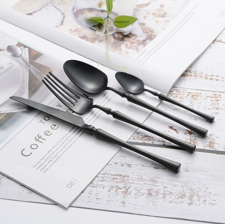 24-Piece Cutlery Set | Modern Minimalist Design | Stainless Steel | Durable Everyday Use