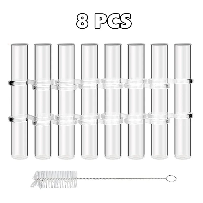 Adjustable Flower Vase | Hinged Interconnected Glass Tubes | Clear Borosilicate Glass