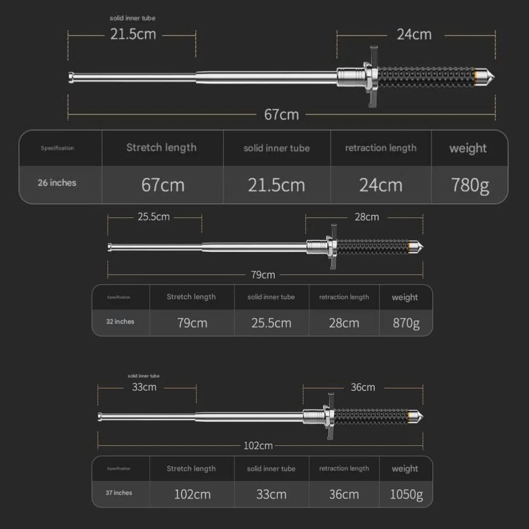 Adjustable Trekking Pole | Telescopic Design | Non-Slip Grip & Stable Base