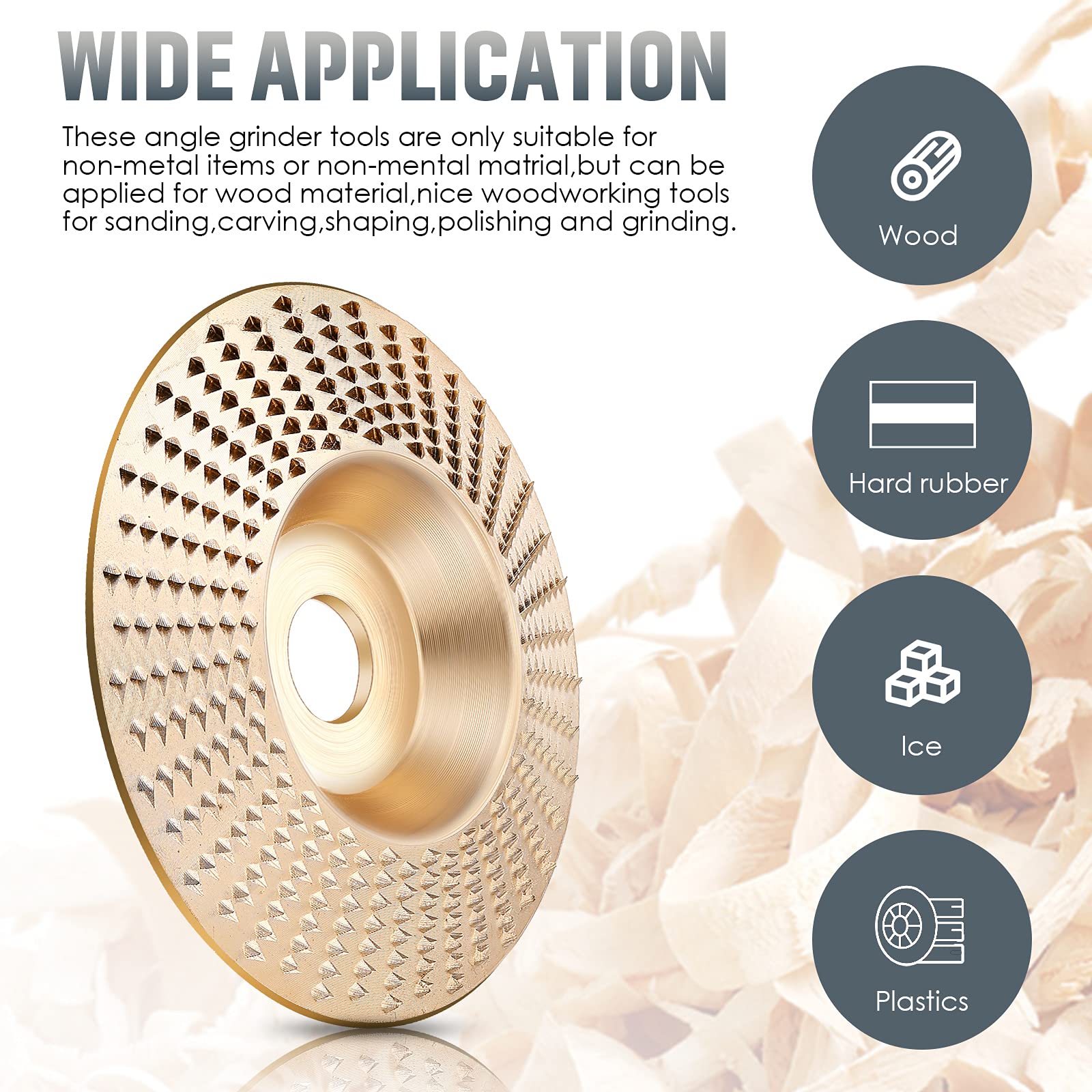 Angle Grinder Disc for Woodworking | Shaping & Carving | Tungsten Carbide