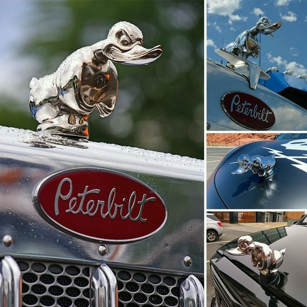 Angry Rubber Duck Radiator Emblem | Chrome-Plated Rubber Replica | Universal Fit 6×4 in