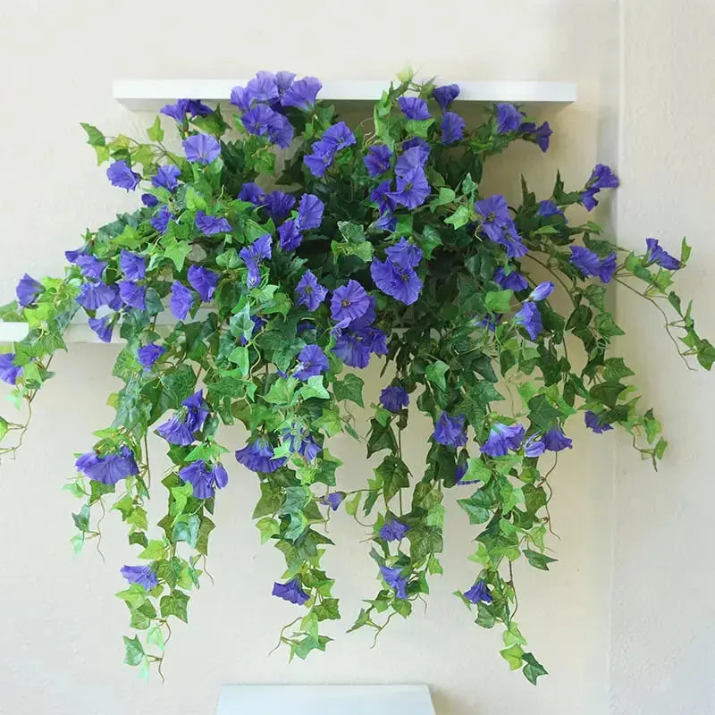 Artificial Morning Glory Vines | Realistic UV-Resistant | Premium Silk, 66 cm