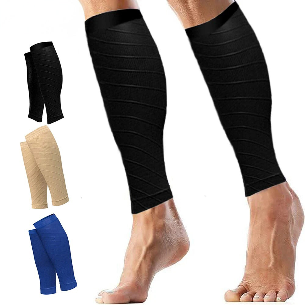 Athletic Calf Compression Sleeves | Light 10-18 mmHg Compression | Breathable, Footless Design