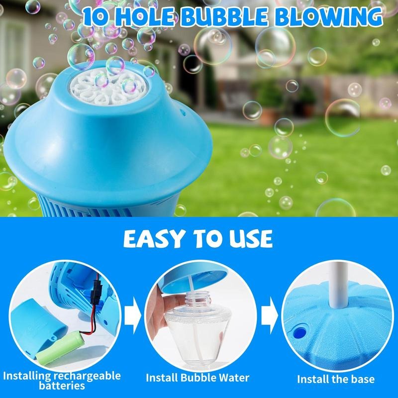 Automatic Bubble Machine for Kids | 20K Bubbles/Min | Adjustable Stand | Indoor & Outdoor