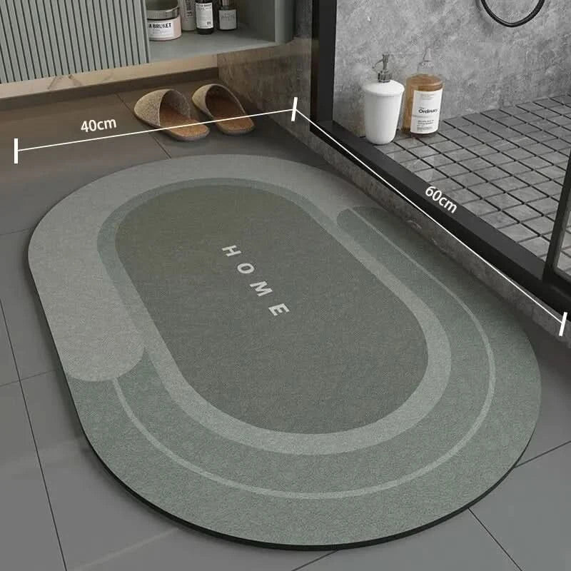 Bath Mat | Super Absorbent & Quick-Drying | Non-Slip Backing, 40×60 cm | Soft Cushioned Comfort