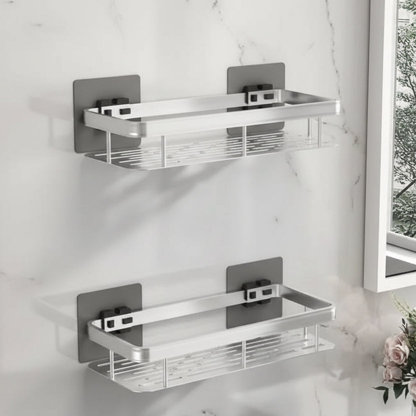 Bathroom Shelf | Drill-Free Self-Adhesive Mount | 5 kg Capacity | Space-Saving