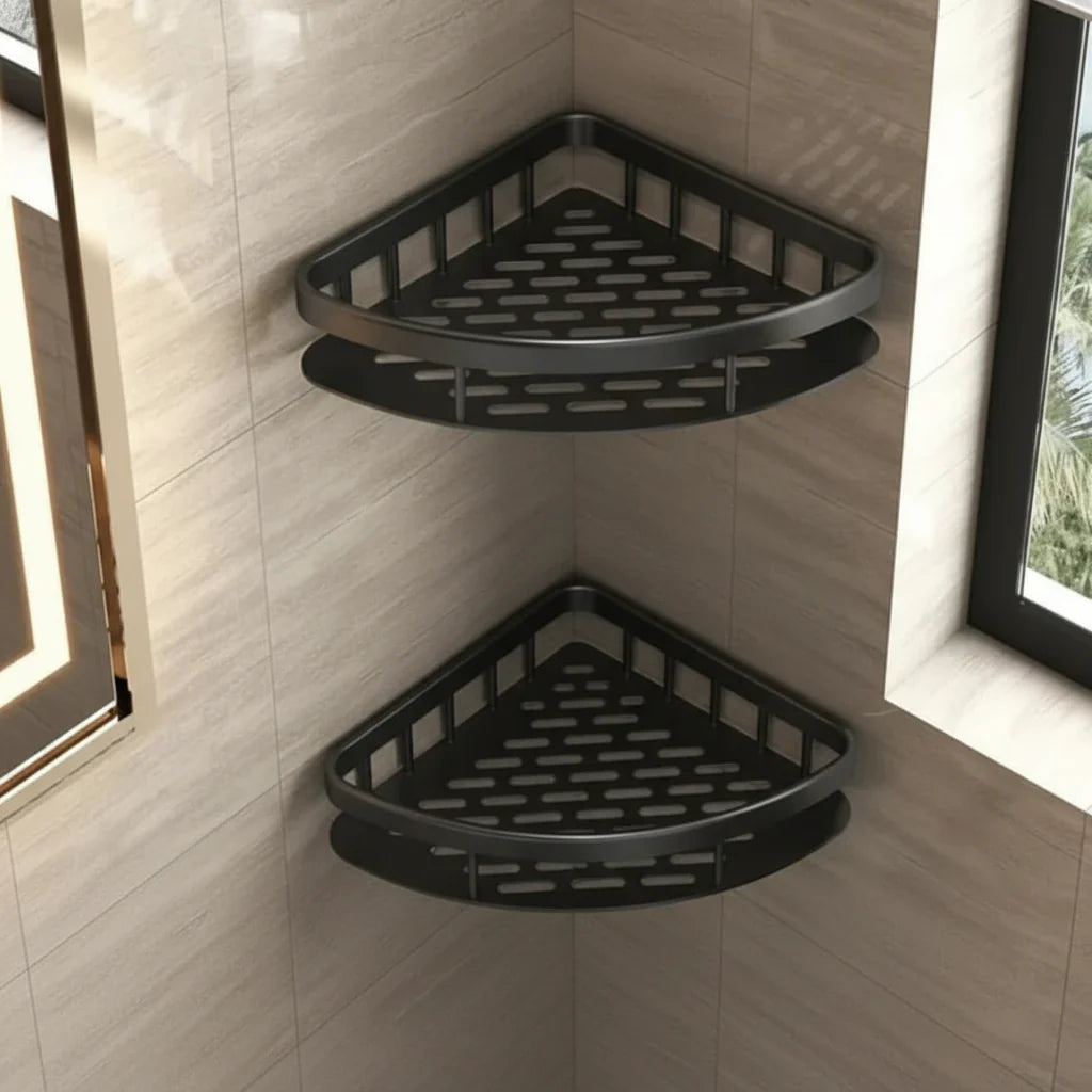 Bathroom Shelf | Drill-Free Self-Adhesive Mount | 5 kg Capacity | Space-Saving