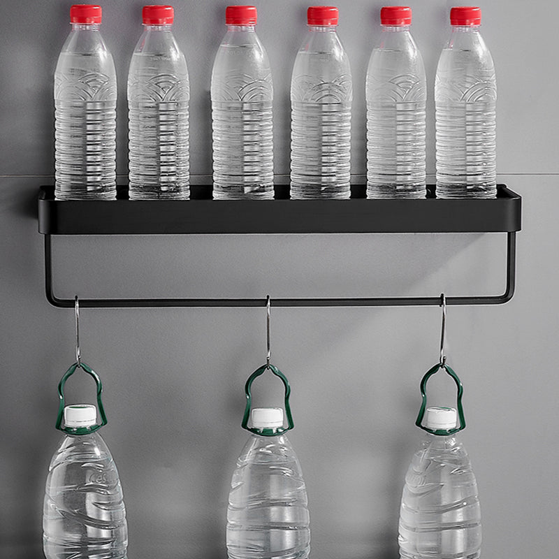 Bathroom Shelf | Matte Black Finish | Stainless Steel & Rust-Resistant | Space-Saving