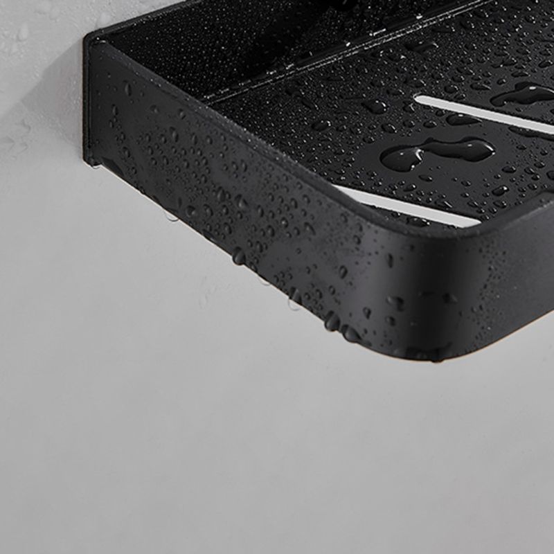 Bathroom Shelf | Matte Black Finish | Stainless Steel & Rust-Resistant | Space-Saving