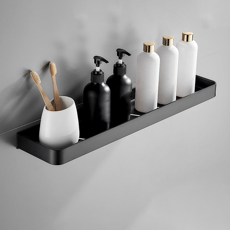 Bathroom Shelf | Matte Black Finish | Stainless Steel & Rust-Resistant | Space-Saving