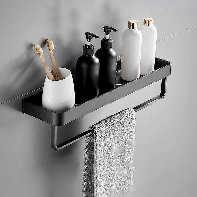 Bathroom Shelf | Matte Black Finish | Stainless Steel & Rust-Resistant | Space-Saving