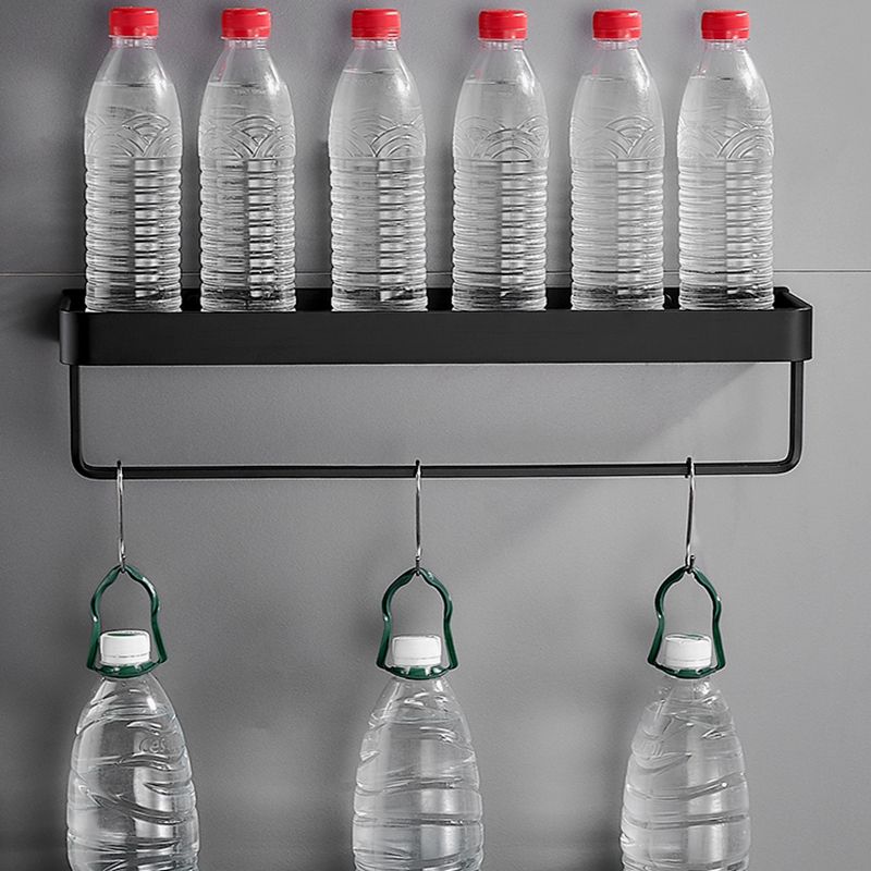 Bathroom Shelf | Matte Black Finish | Stainless Steel & Rust-Resistant | Space-Saving