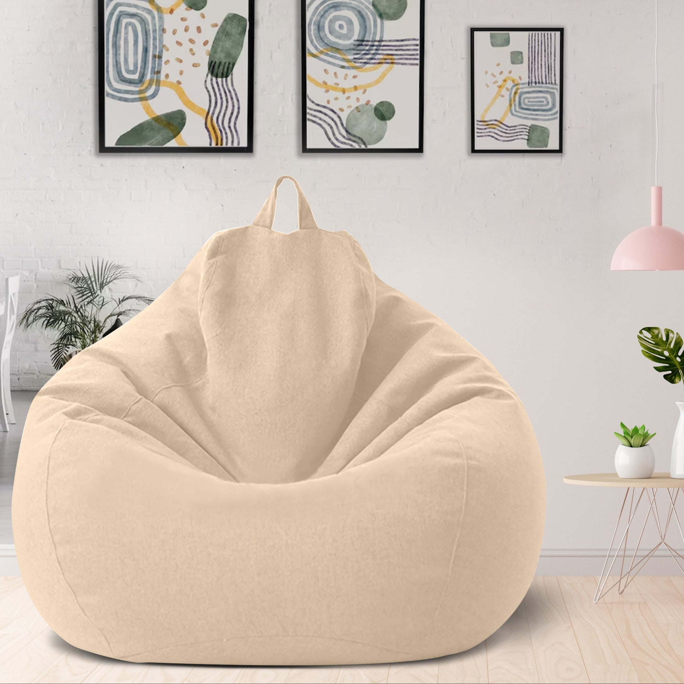 Bean Bag Cover | Ergonomic Support | Soft Polyester | Removable & Machine-Washable