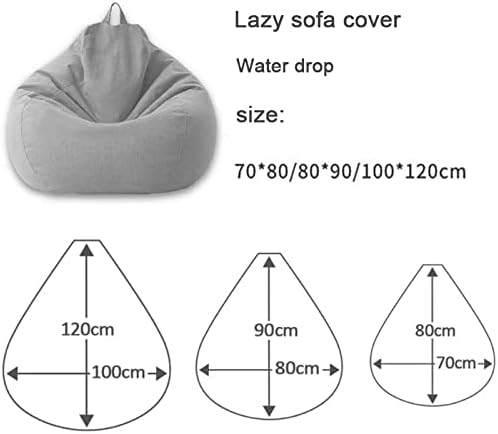 Bean Bag Cover | Linen-Blend Ergonomic Design | Removable & Machine-Washable
