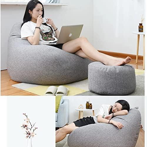 Bean Bag Cover | Linen-Blend Ergonomic Design | Removable & Machine-Washable