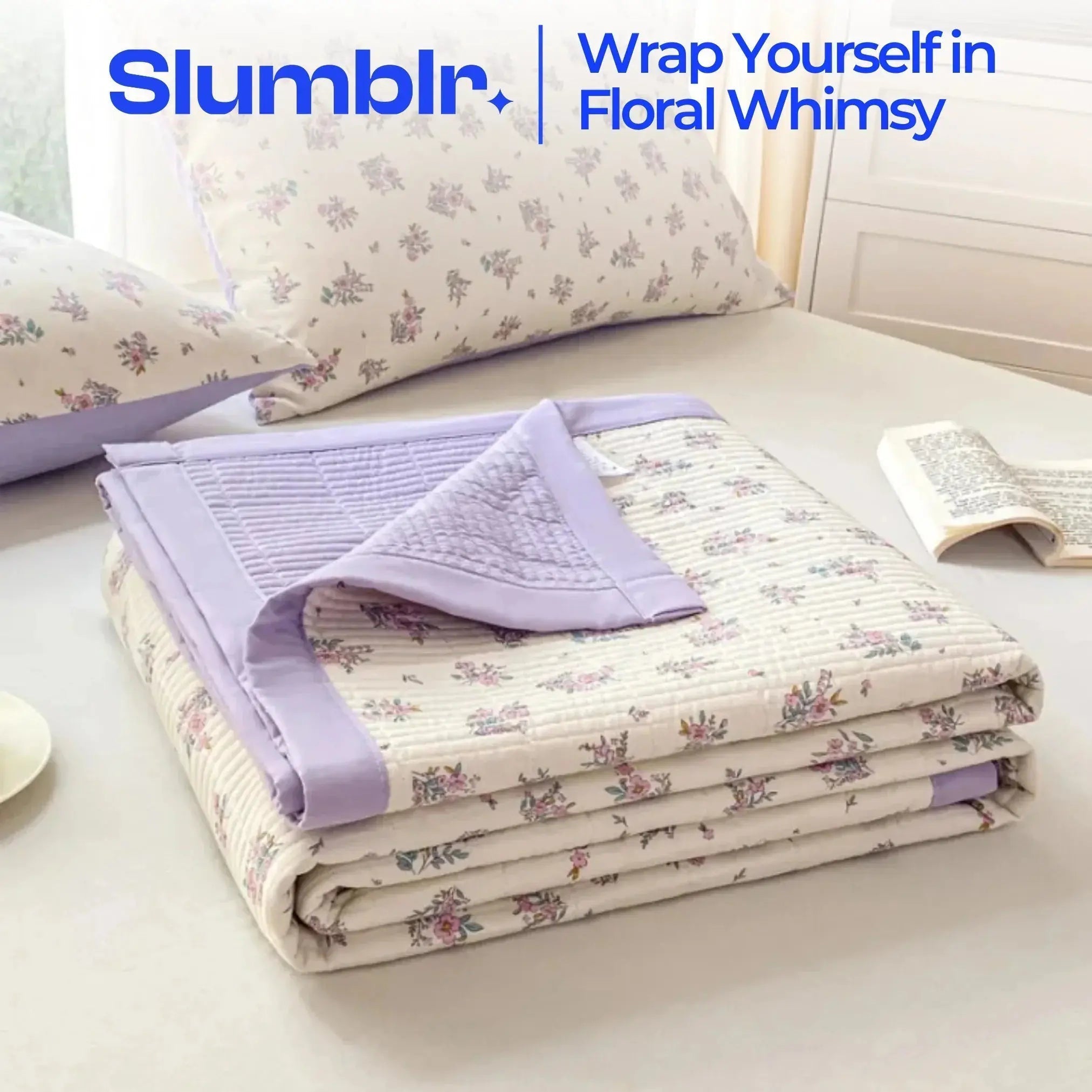 Bedding Set | Floral Microfiber Duvet Set | Hidden Zipper & Corner Ties | Year-Round Comfort
