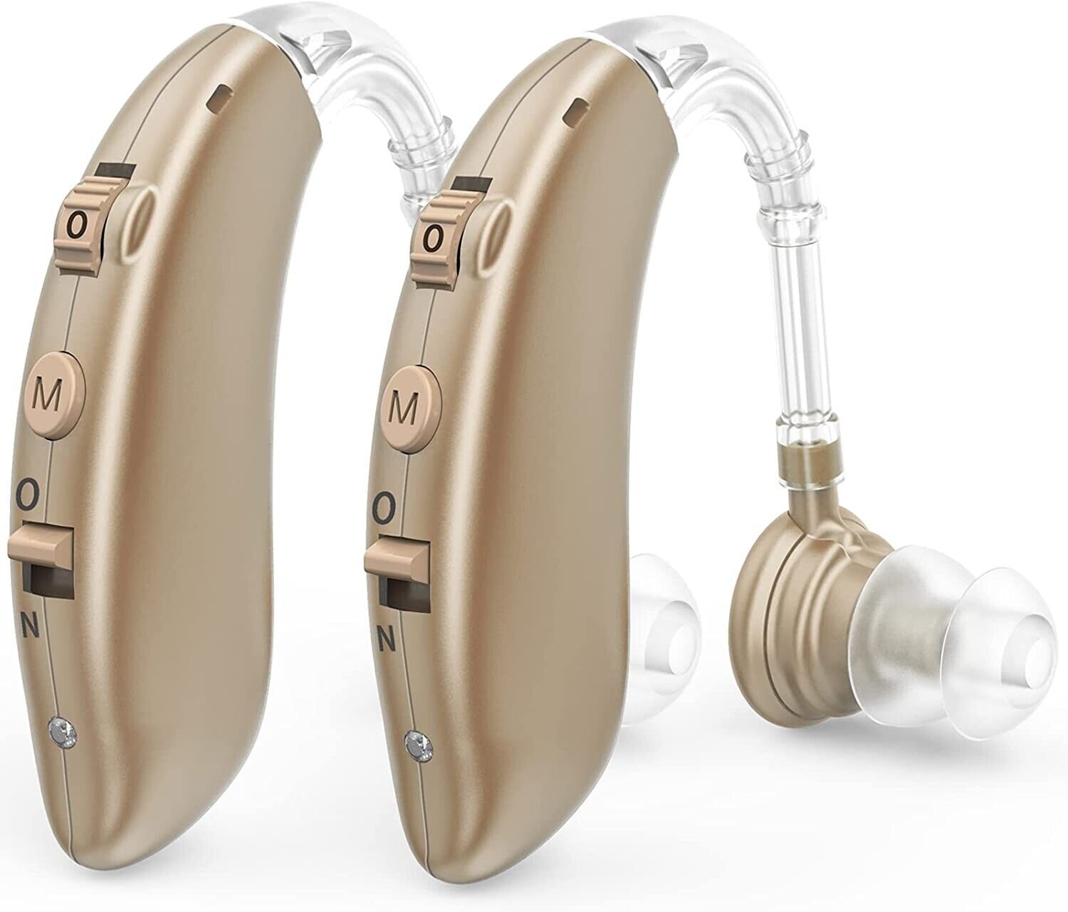 Behind-the-Ear Hearing Aids | Rechargeable Digital | Advanced Noise Reduction | Long Battery Life