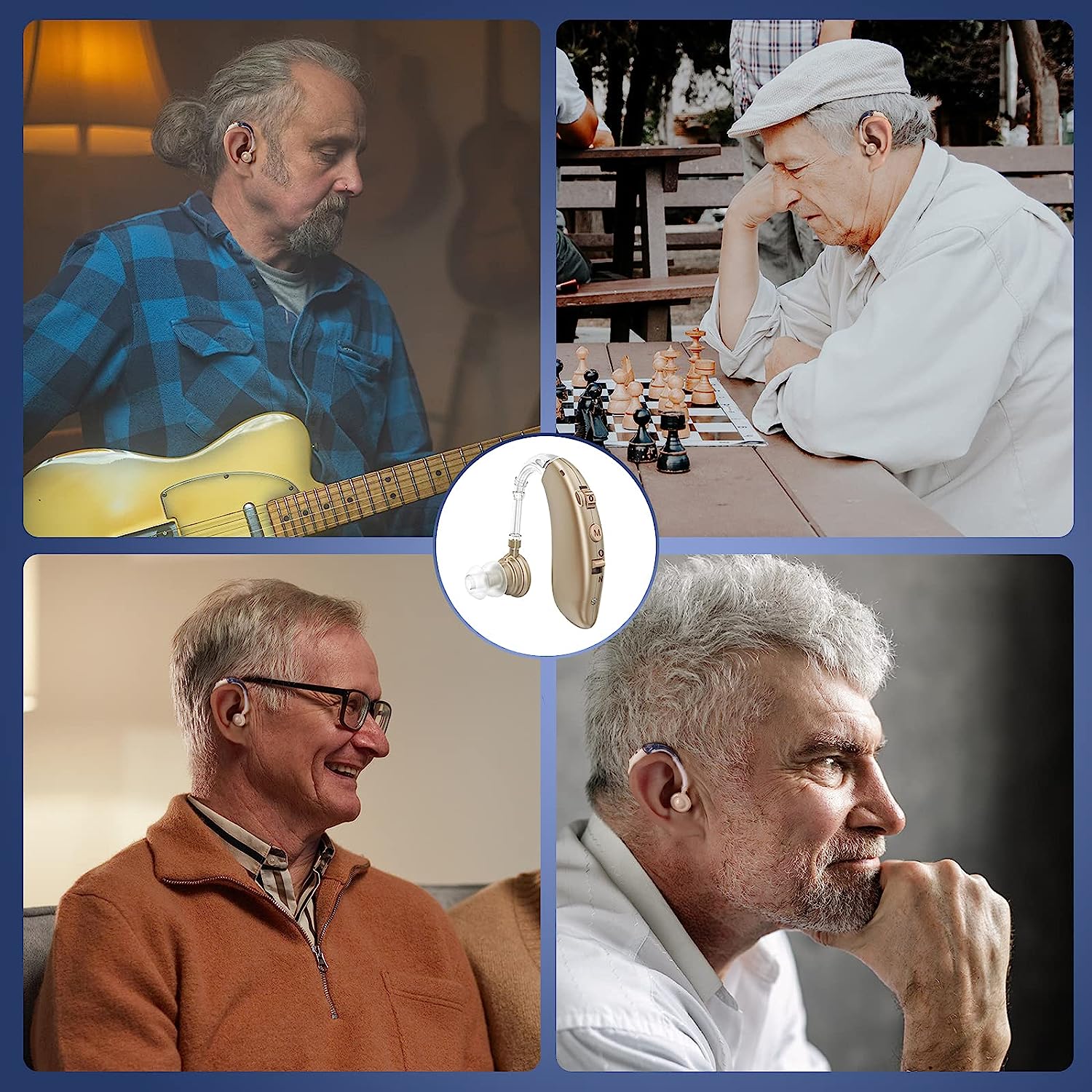Behind-the-Ear Hearing Aids | Rechargeable Digital | Advanced Noise Reduction | Long Battery Life