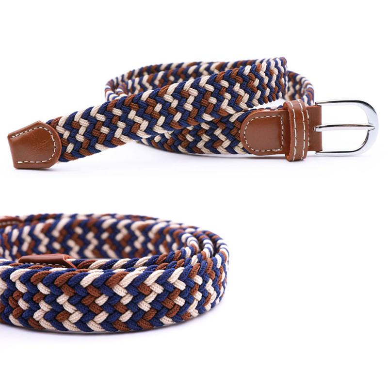 Belt | Stretch Braided Design | Hole-Free Adjustable Fit | Breathable Comfort