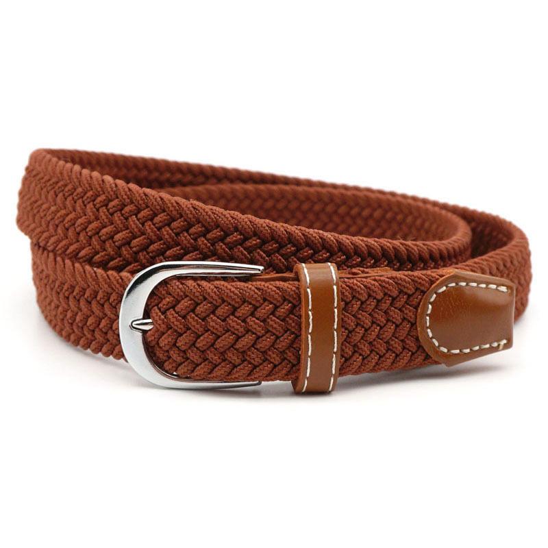 Belt | Stretch Braided Design | Hole-Free Adjustable Fit | Breathable Comfort