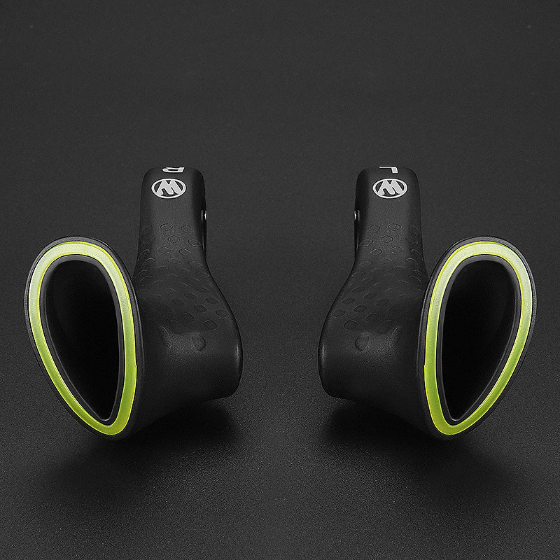 Bicycle Handlebar Grips | Ergonomic Contour & Non-Slip | Carbon Fiber & Nylon | Comfortable Grip