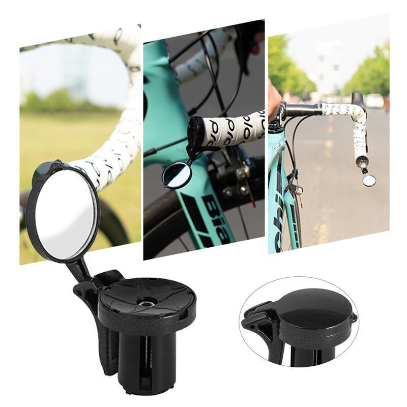 Bike Rearview Mirror | Adjustable Handlebar Mount | Compact & Lightweight | Enhanced Safety