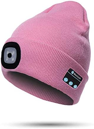 Bluetooth Beanie Hat (Unisex) | Wireless Headphones & Detachable LED | USB Rechargeable