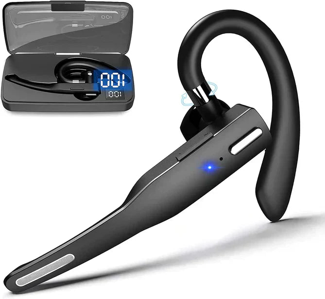 Bluetooth Headset | Dual-Mic Noise Cancellation | Up to 25 Hours Talk Time | Comfortable Fit