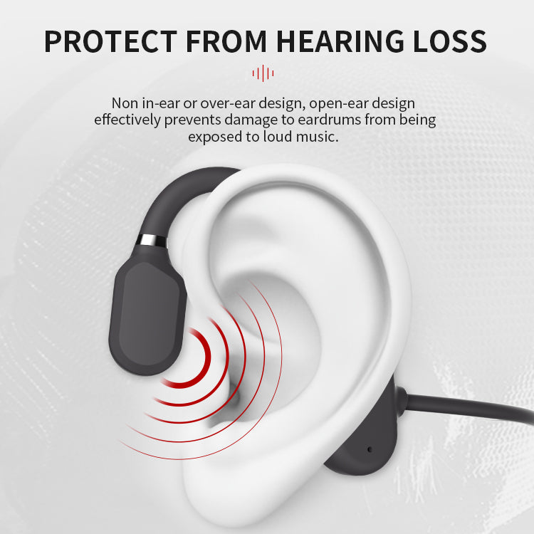 Bone Conduction Headphones | Waterproof Sweatproof | Wireless Noise-Reducing Mic | Long Battery
