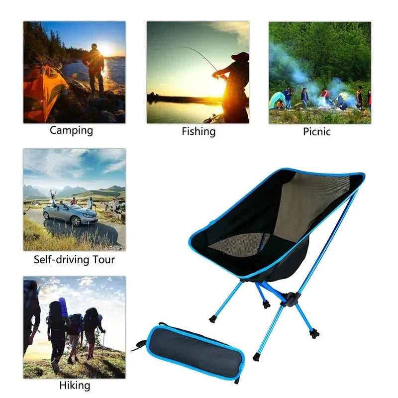 Camping Set | Ultralight Foldable Chair | Sand-Free Quick-Dry Blanket | Compact Travel-Friendly