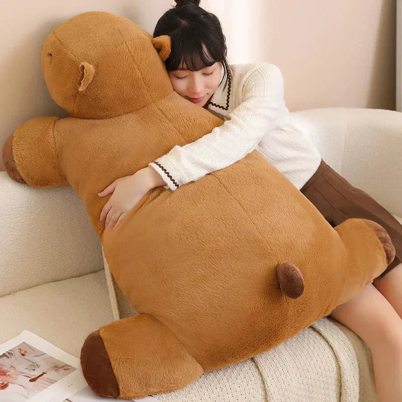Capybara Plush Toy | Giant Snuggle Buddy | Soft Plush & Cotton Fill | Comfort Pillow