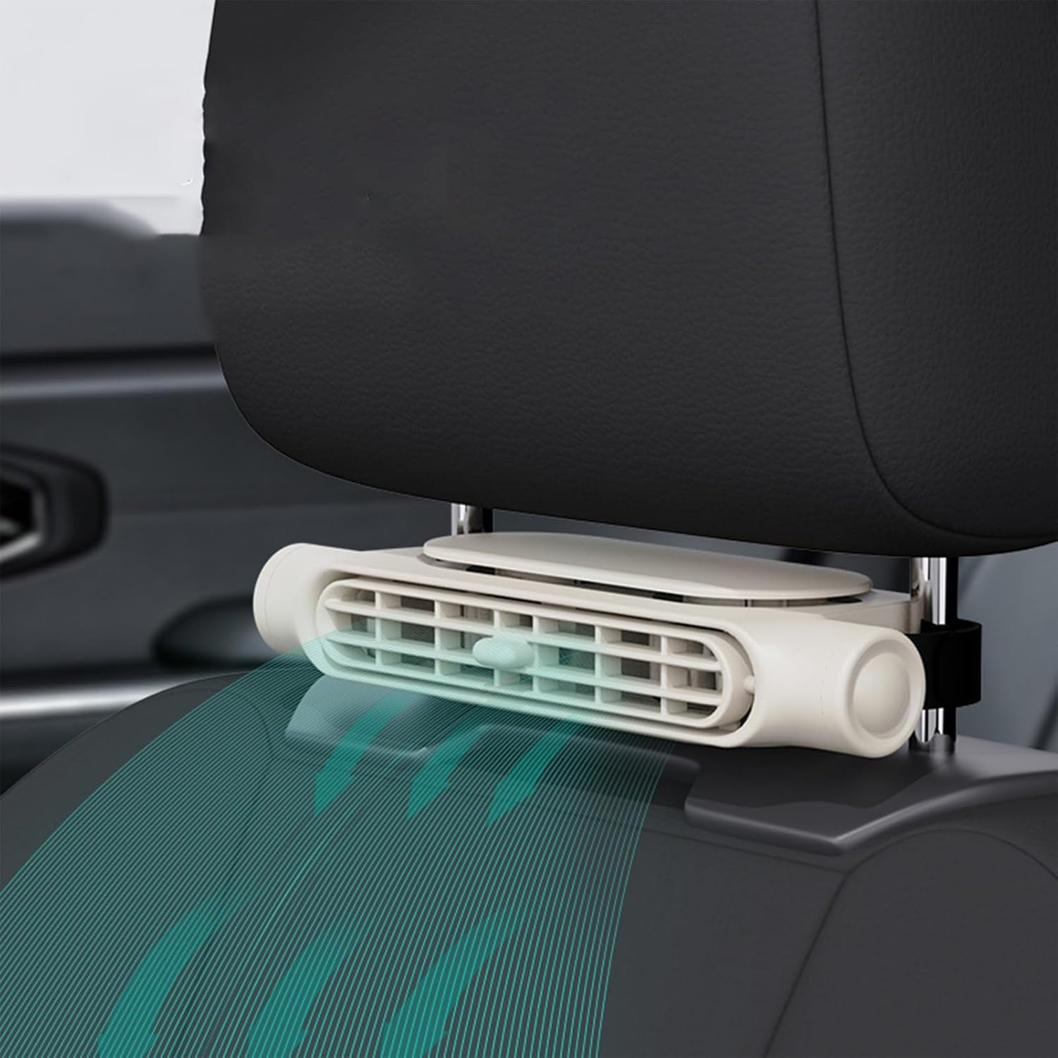 Car Cooling Fan | Bladeless Headrest Mount | USB-Powered 2-Pack