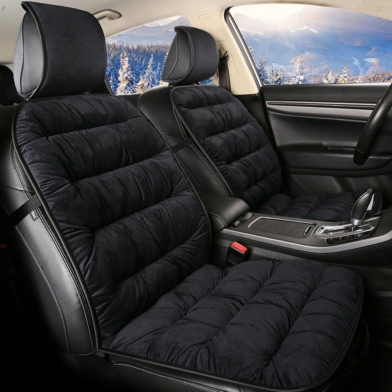 Car Seat Cover | Ultra Comfort Cushioned Plush | Universal Non-Slip Seat Protector | Luxurious Feel