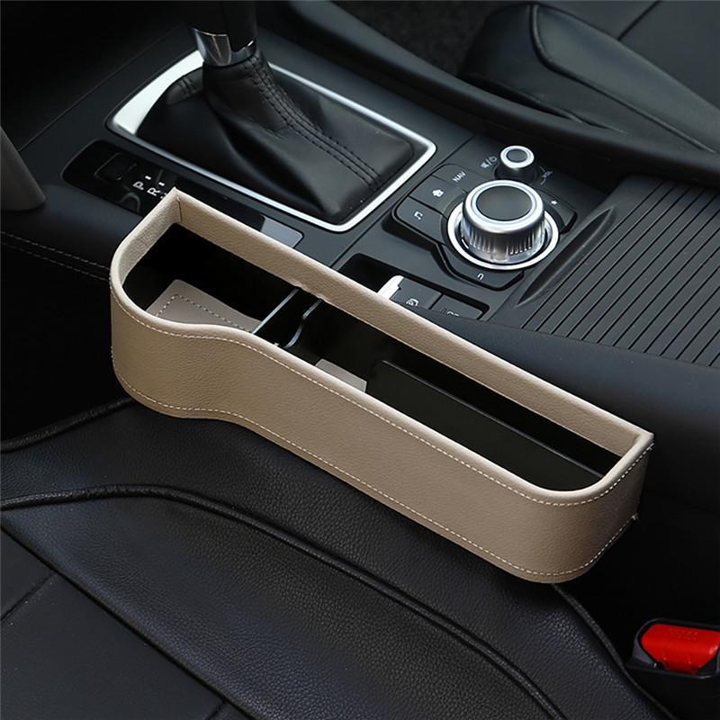 Car Seat Gap Organizer | Faux Leather Crevice Storage | Universal Fit | Prevents Item Loss