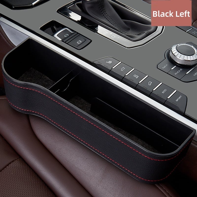 Car Seat Gap Organizer | Premium Leather Design | Cup Holder & Phone Storage | Universal Fit