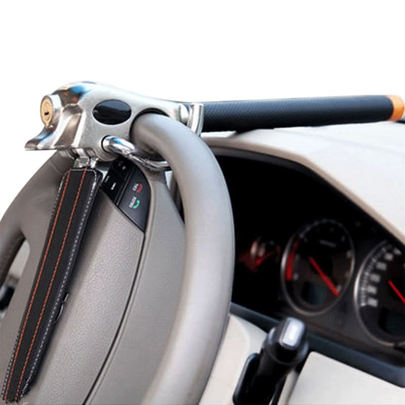 Car Steering Wheel Lock | Three-Directional Locking | Leather Padding | Adjustable Fit