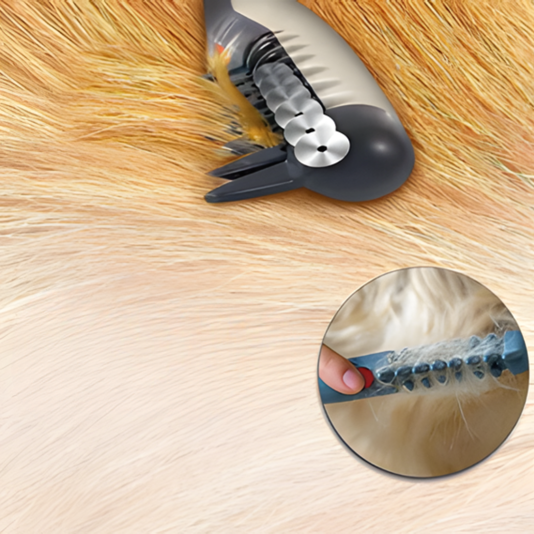 Cat & Dog Dematting Trimmer | Gentle No-Pull Glide | Stainless Steel Blades, Easy-Clean