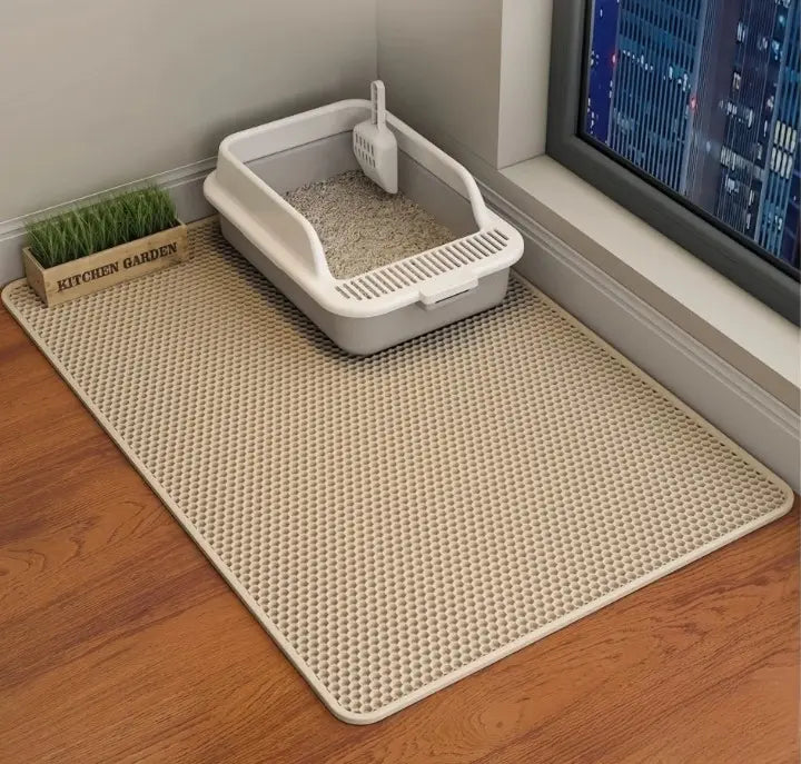 Cat Litter Mat | Dual-Layer Litter Trap | Waterproof, Non-Slip & Machine Washable