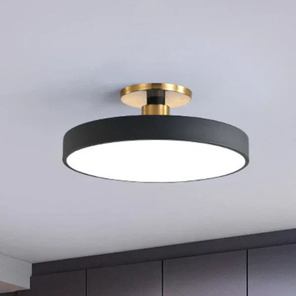 Ceiling Lamp | Nordic Sphere LED | 40cm Diameter & Metal Base | Energy-Saving