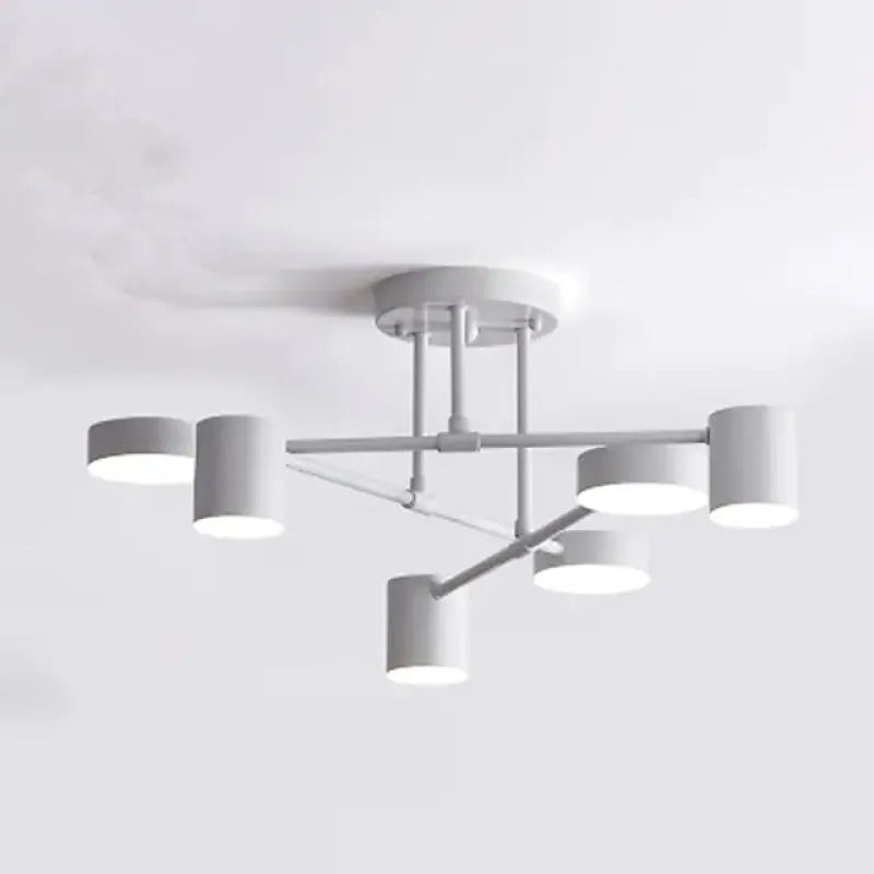 Ceiling Light | 6-Light Scandinavian Style | Multiple Color Modes