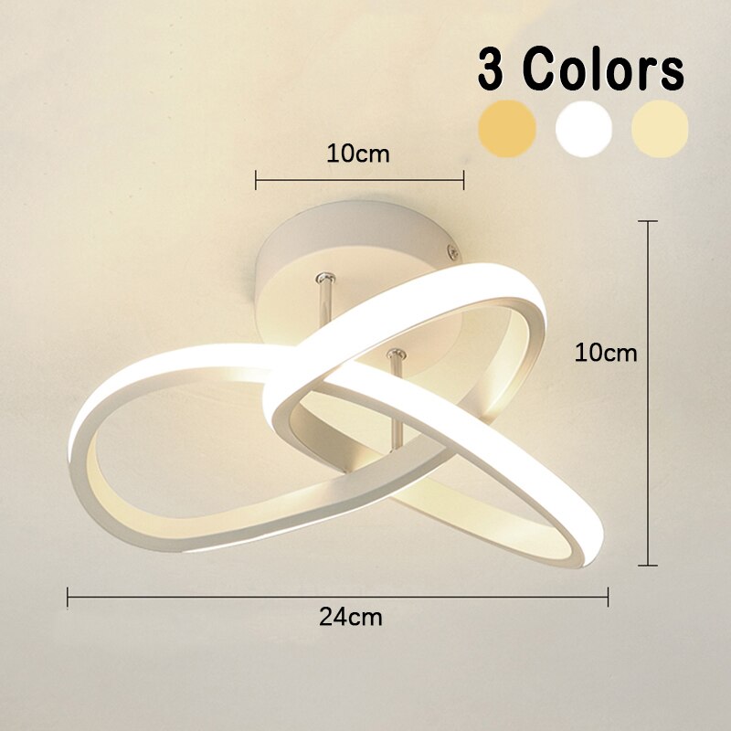 Ceiling Light | Adjustable Three-Ring LED | Remote Control & Multi Light Modes | Modern Interiors