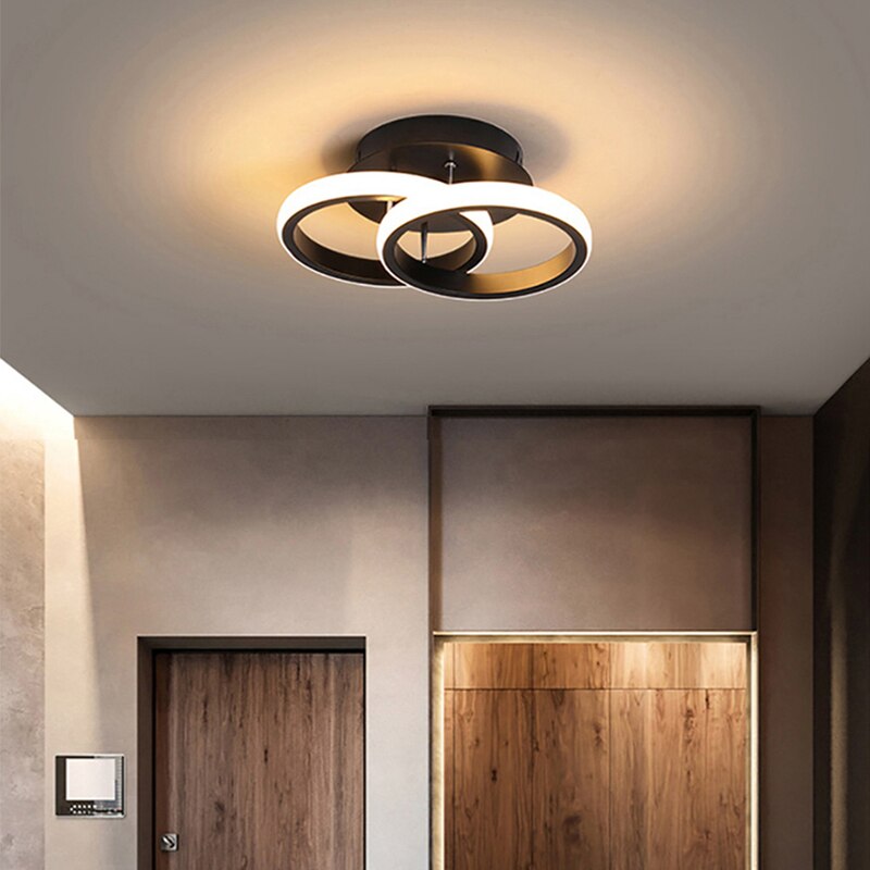 Ceiling Light | Adjustable Three-Ring LED | Remote Control & Multi Light Modes | Modern Interiors