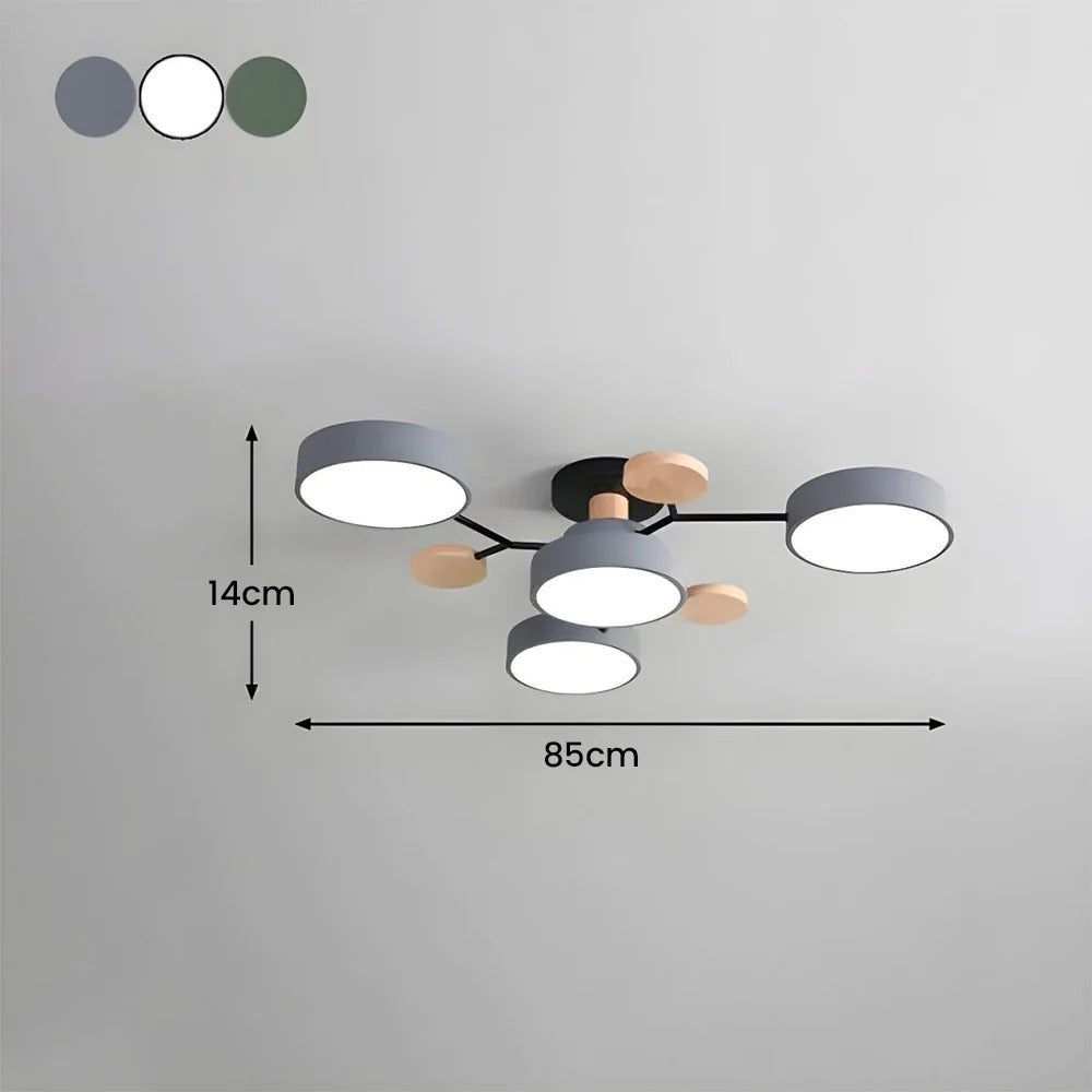 Ceiling Light | Dimmable & Color-Changing | Multi-Point 4-7 Lights | Modern Living Room