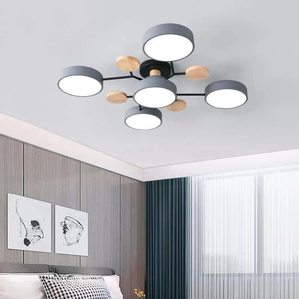 Ceiling Light | Dimmable & Color-Changing | Multi-Point 4-7 Lights | Modern Living Room