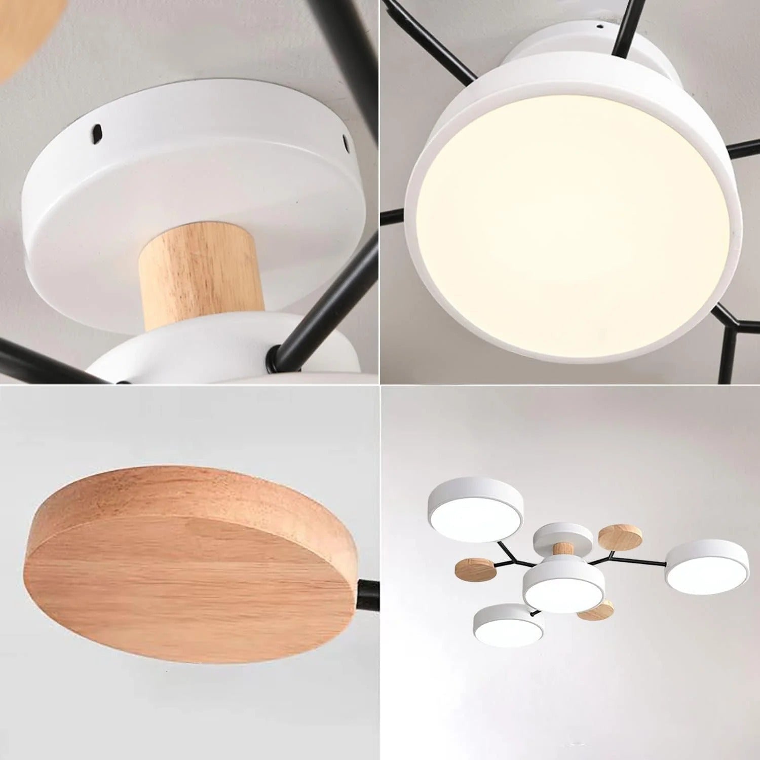 Ceiling Light | Dimmable & Color-Changing | Multi-Point 4-7 Lights | Modern Living Room