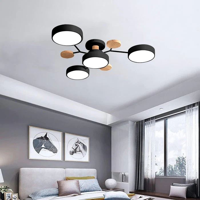 Ceiling Light | Dimmable & Color-Changing | Multi-Point 4-7 Lights | Modern Living Room