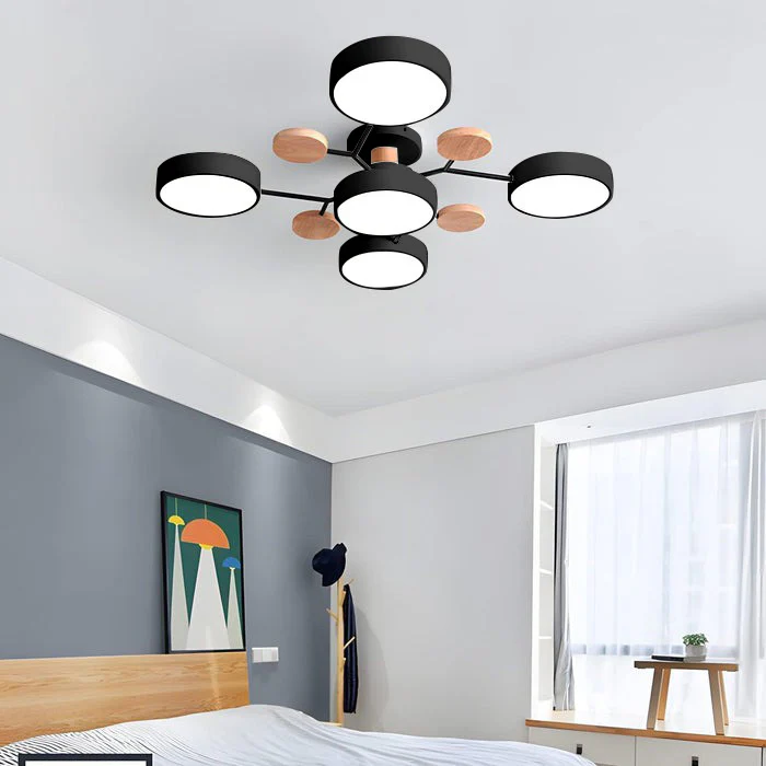 Ceiling Light | Dimmable & Color-Changing | Multi-Point 4-7 Lights | Modern Living Room