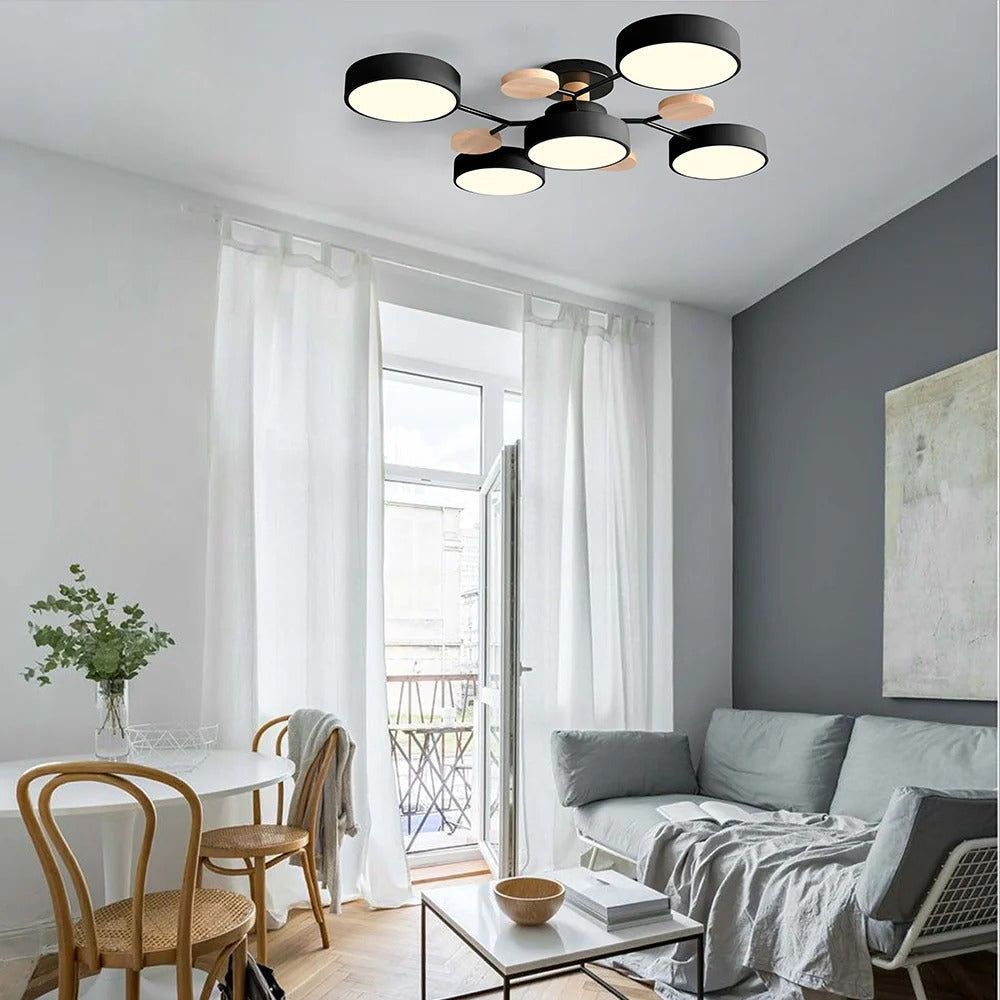 Ceiling Light | Dimmable & Color-Changing | Multi-Point 4-7 Lights | Modern Living Room