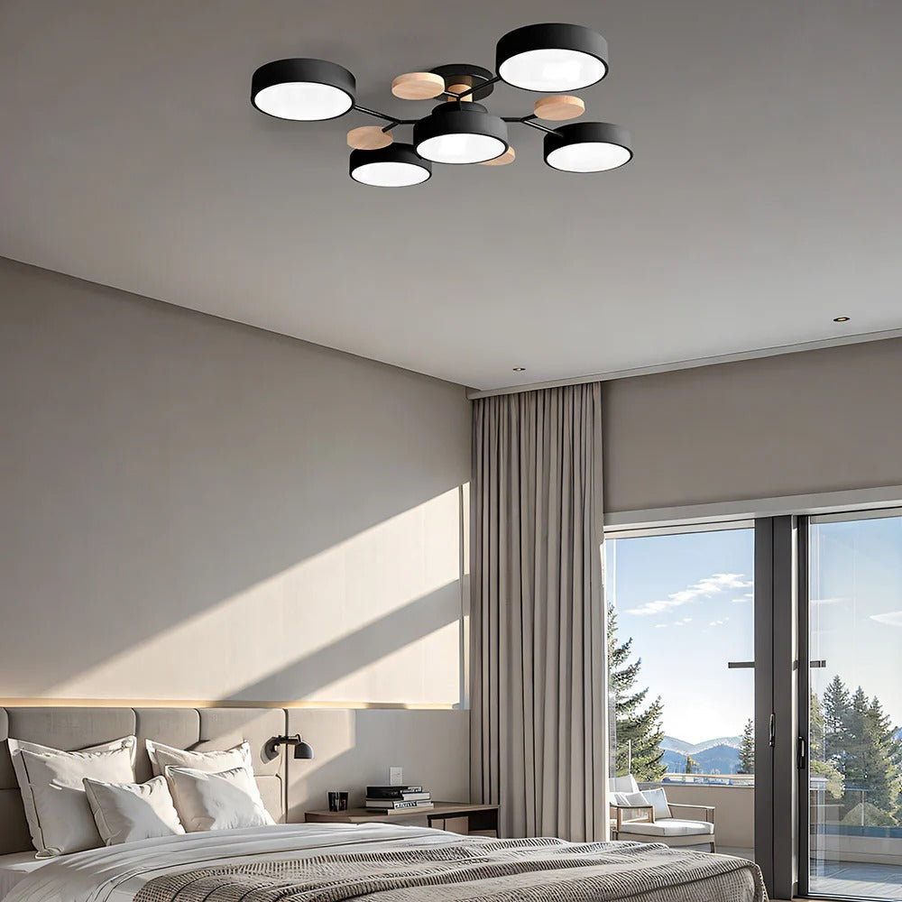 Ceiling Light | Dimmable & Color-Changing | Multi-Point 4-7 Lights | Modern Living Room